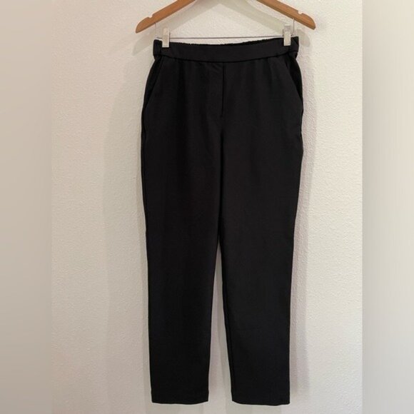 Lululemon High Rise Trouser Pants Athleisure Black Preppy Office Weekend Chic - Picture 2 of 11